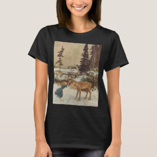 Vintag Gerda und Reindeer von Edmund Dulac T-Shirt