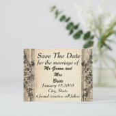 Vintag Gerettet PostCard Ankündigungspostkarte (Stehend Vorderseite)