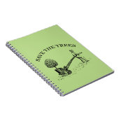 Vintag Gerettet Trees-Notebook 2 Notizblock (Rechte Seite)