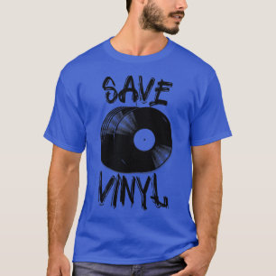 Vintag Gerettet Vinyl Platten Musikliebhaber T-Shirt