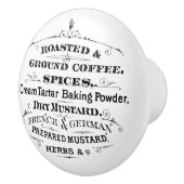 Vintag geröstete Kaffeesorten Senf Keramikknauf (Rechts)