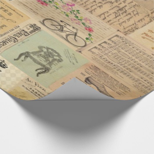Vintag Geschenkpapier (Ecke)