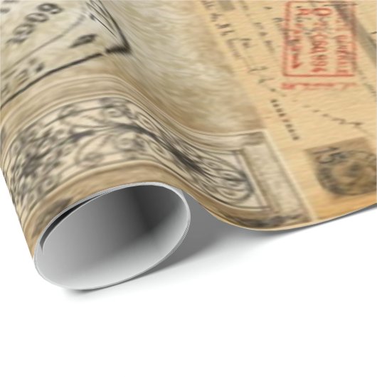 Vintag Geschenkpapier (Rolleneckpunkt)