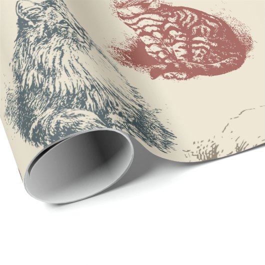 Vintag Geschenkpapier (Rolleneckpunkt)