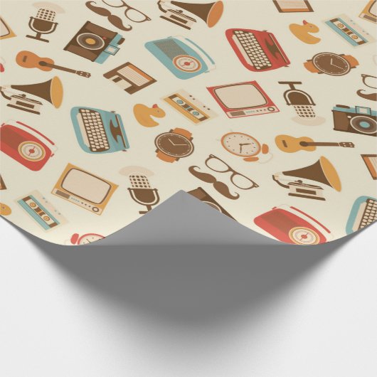 Vintag Geschenkpapier (Ecke)