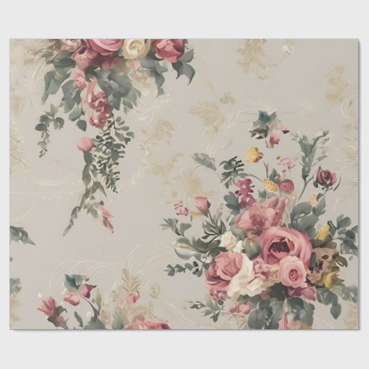 Vintag Geschenkpapier (Flach)