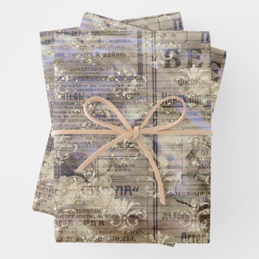 Vintag Geschenkpapier Set (Beispiel)