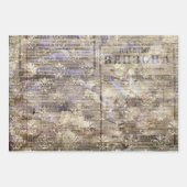 Vintag Geschenkpapier Set (Vorderseite)