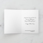 Vintag gesegnete Jungfrau Mary Jesus Mother Day Karte (Innenseite)