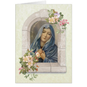 Vintag gesegnete Jungfrau Mary Sorrowful Mother