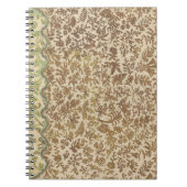 Vintag gestanztes Leaf Spiraljournal Notizblock (Vorderseite)