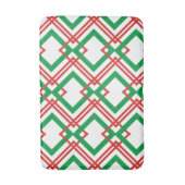 Vintag gestreiftes Rot und Grün Badematte (Vorderseite Vertikal)