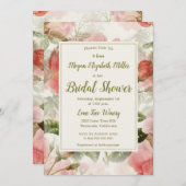 Vintag gestrichen einladung (Vorne/Hinten)