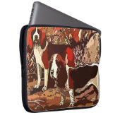 Vintag gestrichene Beagle Notebook-Computer-Sieb Laptopschutzhülle (Vorne Rechts)