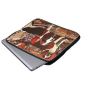 Vintag gestrichene Beagle Notebook-Computer-Sieb Laptopschutzhülle (Vorne Knopf)