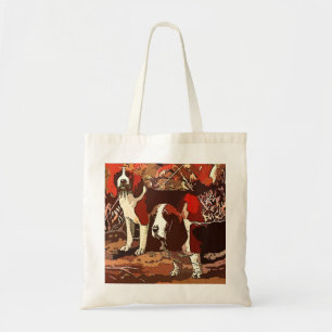 Vintag gestrichene Beagles Tote Tasche