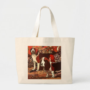 Vintag gestrichene Beagles Tote Tasche