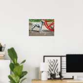 Vintag gestrichene Dalmatiner Canvas drucken Poster (Heimbüro)