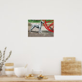 Vintag gestrichene Dalmatiner Canvas drucken Poster (Küche)