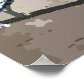 Vintag gestrichene Dalmatiner Canvas drucken Poster (Ecke)