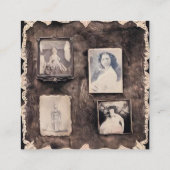 Vintag gestrichene Fotos Begleitkarte (Rückseite)