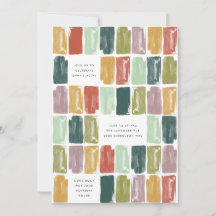 Vintag gestrichene Juwelen Geburtstagsfeier Einlad