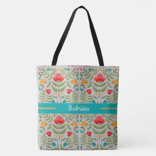 Vintag gestrichene Mit Monogramm Totbeutel Tasche