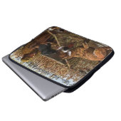 Vintag gestrichene Retrievers - Laptop-Computer-Si Laptopschutzhülle (Vorne Knopf)