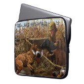 Vintag gestrichene Retrievers - Laptop-Computer-Si Laptopschutzhülle (Vorderseite Links)
