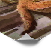 Vintag gestrichene Retrievers mit Duck Hunter Post Poster (Ecke)