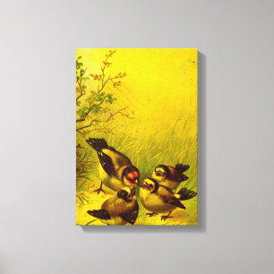 Vintag gestrichene schwarzgearbeitete Canvas druck Leinwanddruck