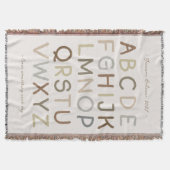 Vintag gestrichener Alphabet-Kinderzimmer-Raum mit Decke (Vorderseite)