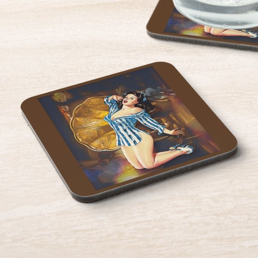 Vintag Getränkeuntersetzer (Linke Seite)