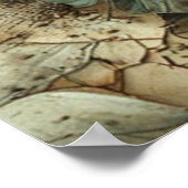 Vintag getrocknetes Blumenmuster: Texturierte bota Poster (Ecke)