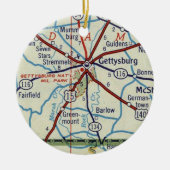 Vintag Gettysburg Keramik Ornament (Vorne)