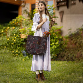 Vintag gezeichnet Elefanten Tasche