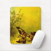 Vintag gezeichnete Sparrows-Maus-Pad Mousepad (Mit Mouse)