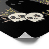 Vintag Ghost Autumn Halloween Poster (Ecke)