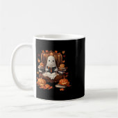Vintag Ghost Book Reading Pumpkin Gothic Hallowee Kaffeetasse (Links)