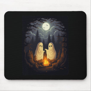 Vintag Ghost Camping Campfire Gothic Halloween Me Mousepad