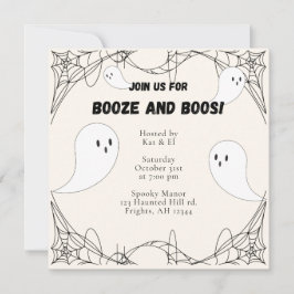 Vintag Ghost Halloween Einladung