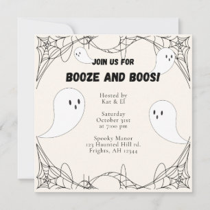 Vintag Ghost Halloween Einladung