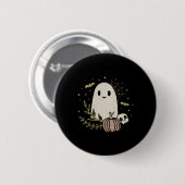Vintag Ghost Herbst Halloween 1 Button (Vorne & Hinten)