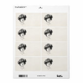 Vintag Gibson Girl Edwardian Retro Frauenportrait (Vorne)