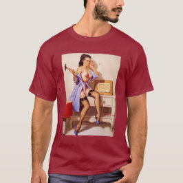 Vintag Gil Elvgren Hammer Classic Pinup Girl T-Shirt