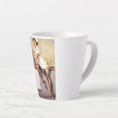 Vintag Gil Elvgren Retro Button Up Girl Milchtasse (Rechte Ecke)
