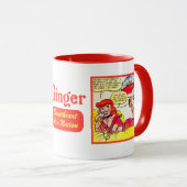 Vintag Ginger Sweethearts. Tasse (VorderseiteRechts)