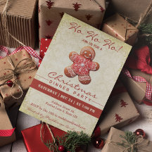 Vintag Gingerbrot Mann Weihnachtsfeiertag Party