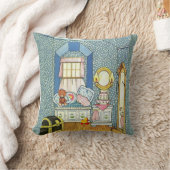 Vintag Gingham Doll House Kissen (Decke)