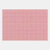 Vintag Gingham Personalisiert Weihnachten Geschenkpapier Set (Vorderseite)